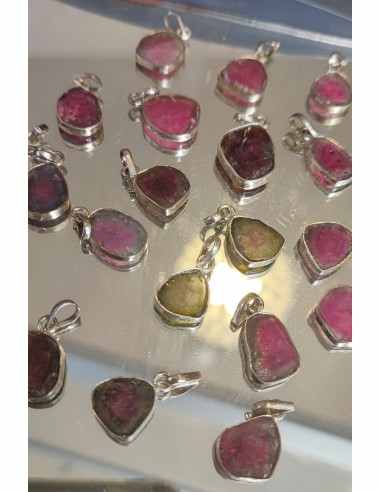 Tourmaline Melon d'eau pendentif