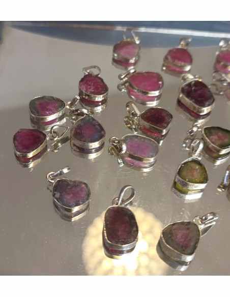Tourmaline Melon d'eau pendentif