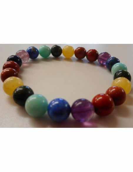 Bracelet 7 chakras8mm