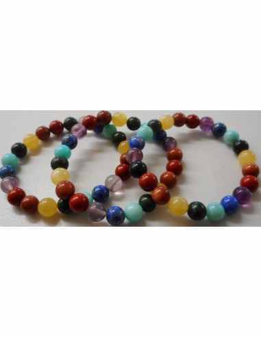 Bracelet 7 chakras8mm