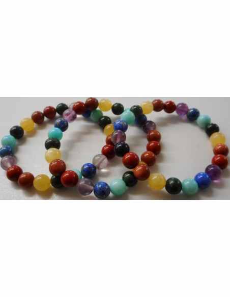 Bracelet 7 chakras8mm