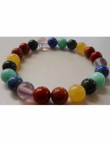 Bracelet 7 chakras8mm