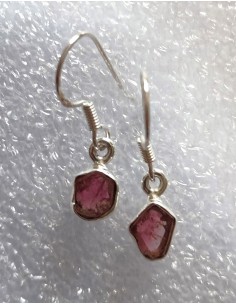 Boucles tourmaline melon d'eau