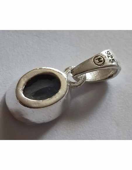 Pendentif aigue marine ovale