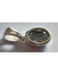 Pendentif aigue marine ovale 2