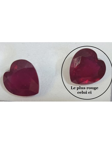 Rubis gemme coeur