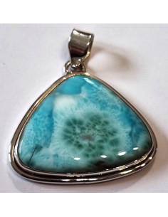 Pendentif en larimar argent