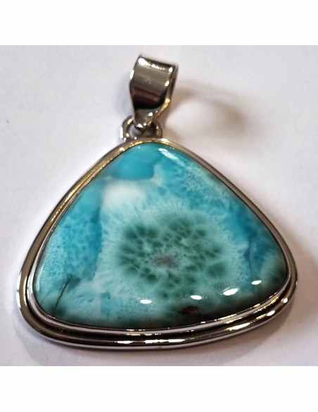 Pendentif en larimar argent