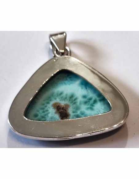 Pendentif en larimar argent