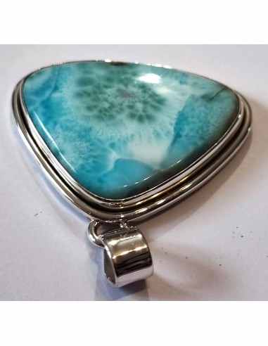 Pendentif en larimar argent