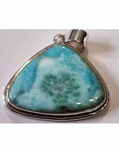 Pendentif en larimar argent