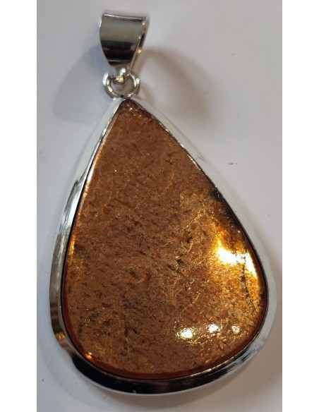 Pendentif pierre du soleil argent