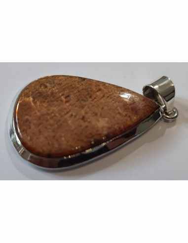 Pendentif pierre du soleil argent