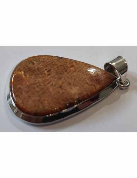 Pendentif pierre du soleil argent