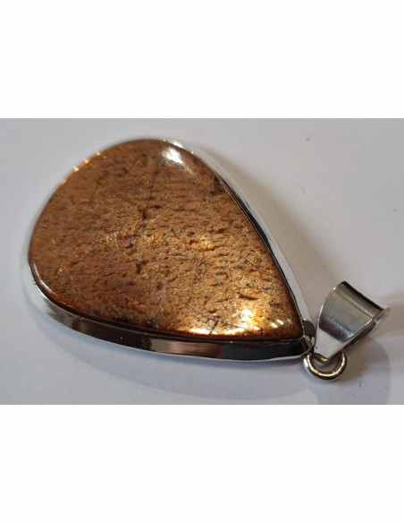 Pendentif pierre du soleil argent