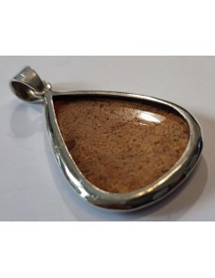 Pendentif pierre du soleil argent 2