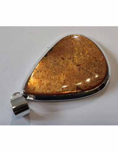 Pendentif pierre du soleil argent