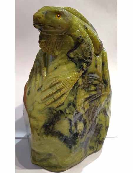 Iguane pierre serpentine