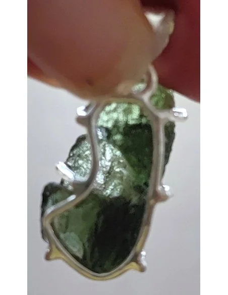 Grands pendentifs en moldavite