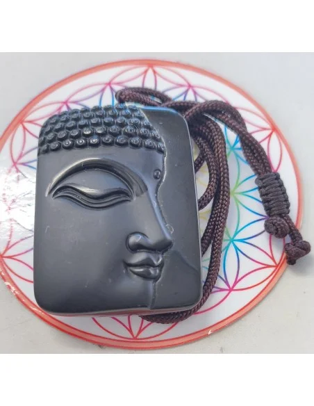 Grand pendentif Obsidienne noire