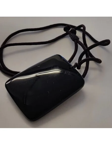 Grand pendentif Obsidienne noire