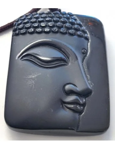 Grand pendentif Obsidienne noire