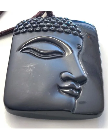 Grand pendentif Obsidienne noire