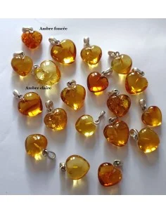 Coeur Ambre pendentif 2