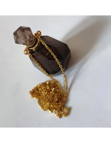 Petite bouteille quartz fumé