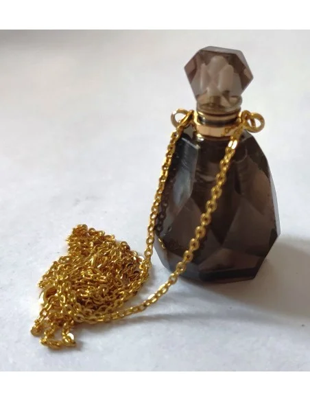 Petite bouteille quartz fumé