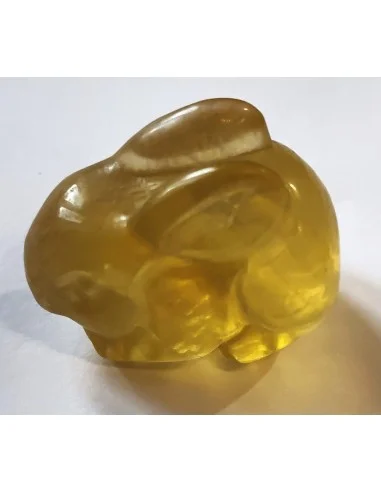 Lapin en pierre fluorite
