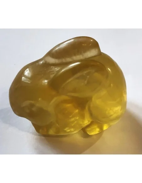 Lapin en pierre fluorite
