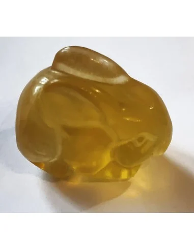 Lapin en pierre fluorite
