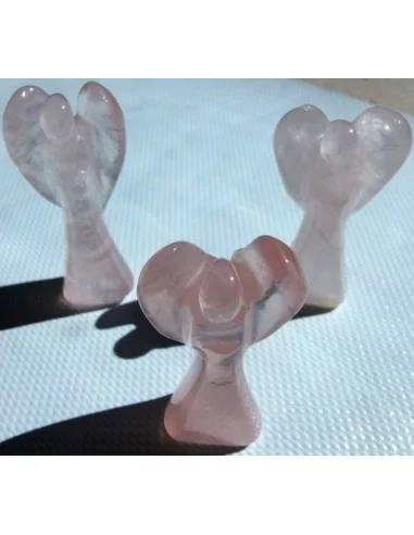 Ange en quartz rose