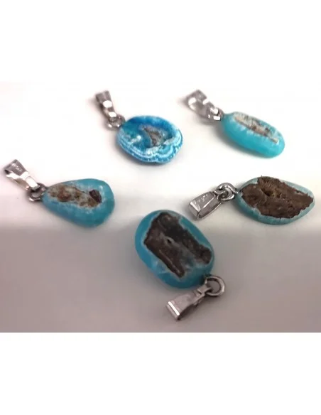 Hermimorphite cristallisée pendentif