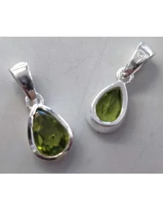 Péridot gemme goûte pendentif