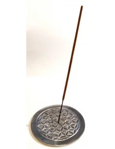Encensoir métal fleur de vie 2