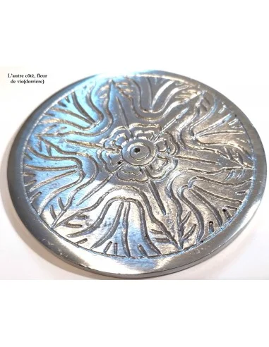 Encensoir métal fleur de vie