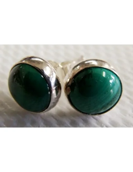 Boucles d'oreilles pouce malachite