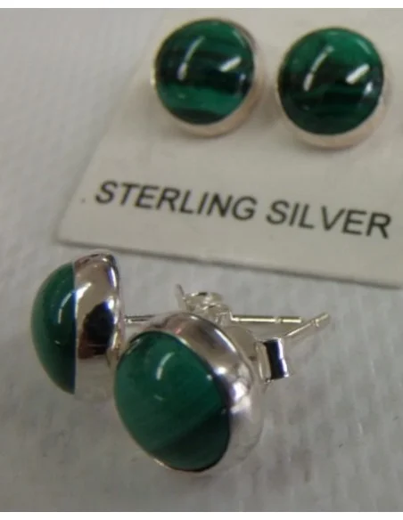 Boucles d'oreilles pouce malachite
