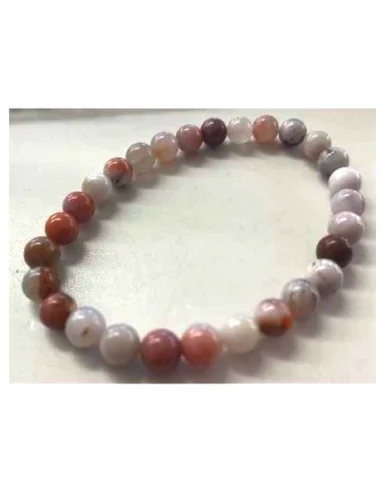 Calcedoine rouge 6mm bracelet