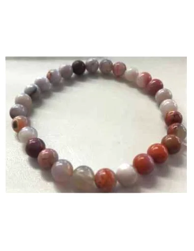 Calcedoine rouge 6mm bracelet