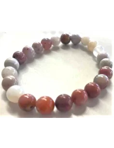 Calcedoine rouge 8mm bracelet 2
