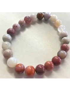 Calcedoine rouge 8mm bracelet