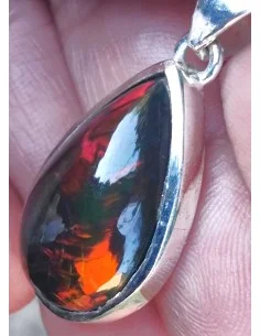 Pendentif Opale noire