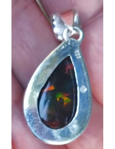 Pendentif Opale noire