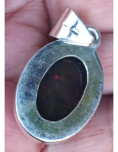 Opale noire Australie pendentif