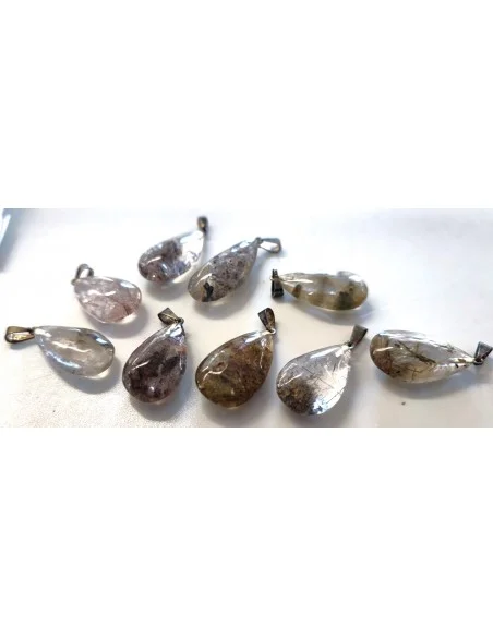Quartz lodolite pendentif