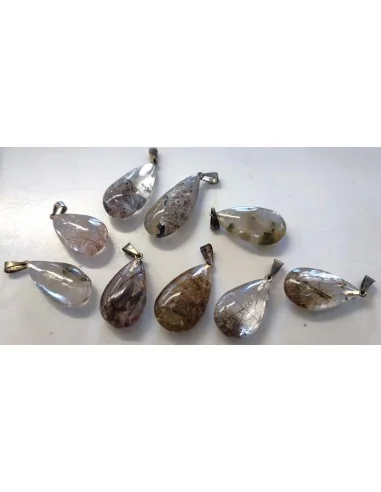 Quartz lodolite pendentif