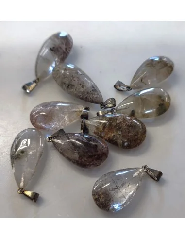 Quartz lodolite pendentif